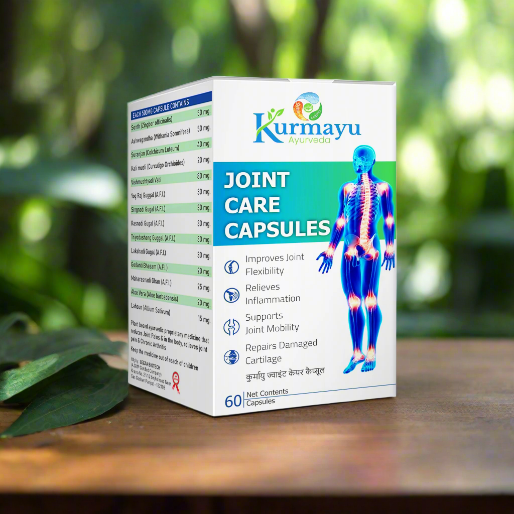 Kurmayu Joint Care Capsules packaging on a white background
