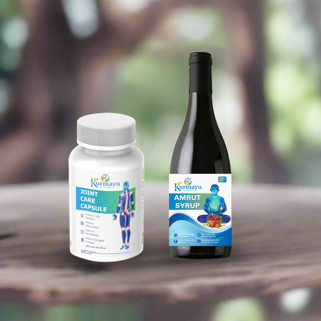 Kurmayu Joint Support + Amrut Herbal Wellness Drink 500 ml combo @10% off